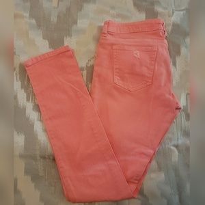 Hot Pink/Coral Skinny Jeans